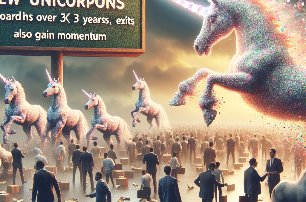 Mayor cantidad de nuevos unicornios en Crunchbase.